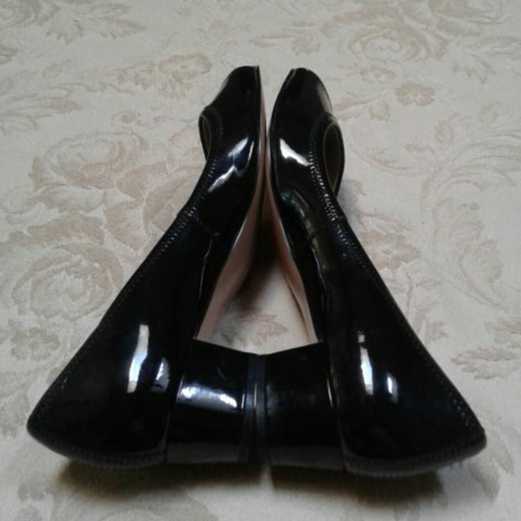 Ellen Tracy Black Patent Toeless Leather Dress… - Picture 6 of 9